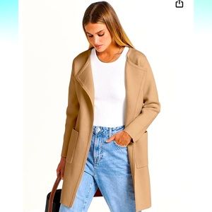 ANRABESS Women's Open Front Knit Cardigan